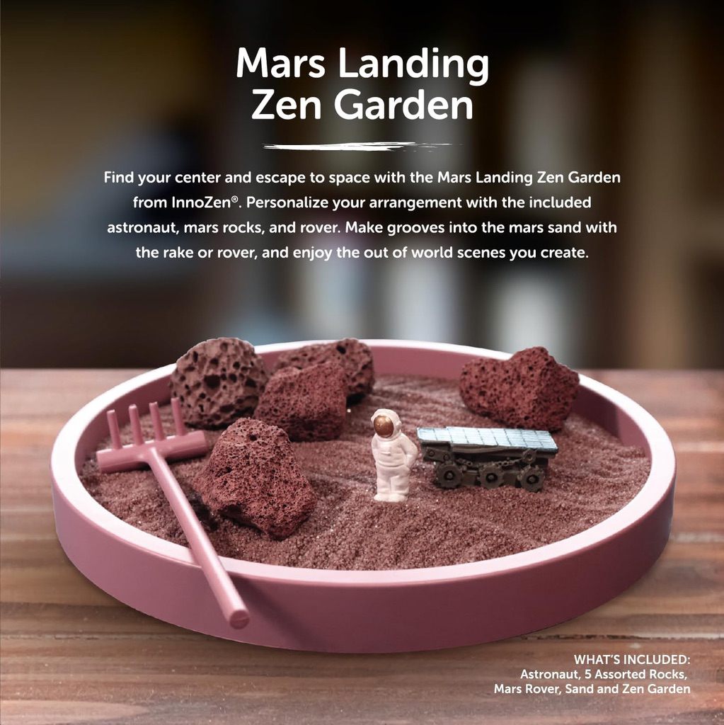 Mars Zen Garden - Astronaut, Mars Rover, Meditation Space Gift