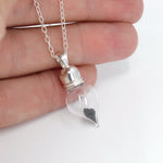 Mars meteorite space jewelry necklace with genuine Mars dust inside! 