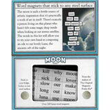 Moon Poet Magnetic Poetry Kit Word Magnets Set moon gift inside