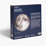 Space gift for adults - the Moon puzzle from Parkside Puzzles, formerly Four Point Puzzles! Showing back of box.