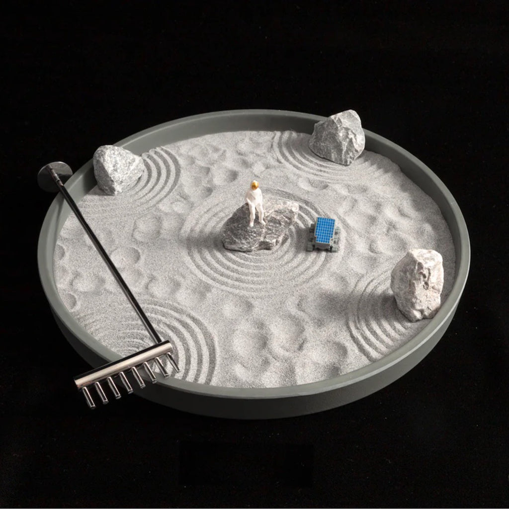 Moon Zen Garden - Astronaut, Lunar Rover, Meditation Moon Gift