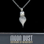 Sterling silver space necklace containing genuine moon dust from a lunar meteorite!