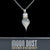 Sterling silver space necklace containing genuine moon dust from a lunar meteorite!