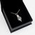 Sterling silver space necklace containing genuine moon dust from a lunar meteorite! Shown in gift box!