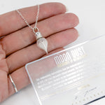 Sterling silver space necklace containing genuine moon dust from a lunar meteorite!