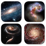 Drink coasters with NASA images of galaxies and nebulas