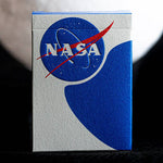 Space themed playing cards with NASA meatball logo and custom court cards - outer box