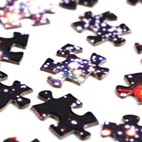 Nebula puzzle - 1000 piece rectangular galaxy space puzzle - showing close-up of individual puzzle pieces