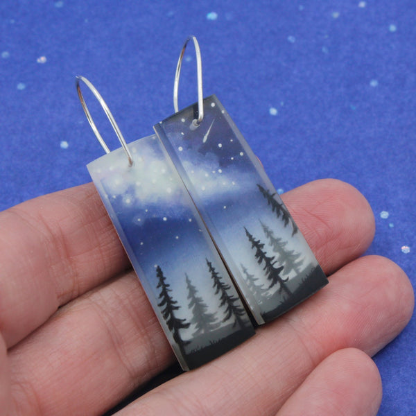 Milky Way Forest 3D Earrings