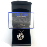 Sterling silver meteorite necklace representing the solar system, space necklace jewelry gift