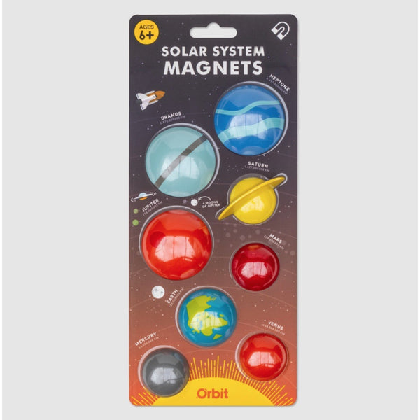 A set of 8 planet solar system refrigerator magnets! Fun space themed gift for kids or adults.