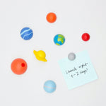 A set of 8 planet solar system refrigerator magnets! Fun space themed gift for kids or adults.