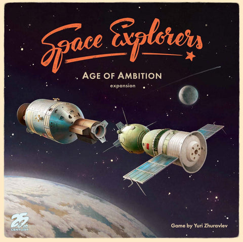 Age of Ambition expansion pack for Space Explorers space themed strategy board game/card game. Rockets and astronauts make for the perfect space gift!