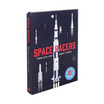 Space Racers make your own paper model rockets - great space gift idea!  Showing box at angle.