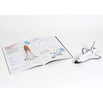 Space Racers make your own paper model rockets - great space gift idea!  Showing space shuttle.