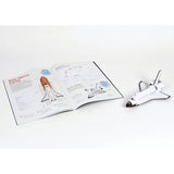 Space Racers make your own paper model rockets - great space gift idea!  Showing space shuttle.