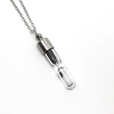 Genuine Meteorite Necklace with meteorite dust in a Glass Vial, space meteorite jewelry gift