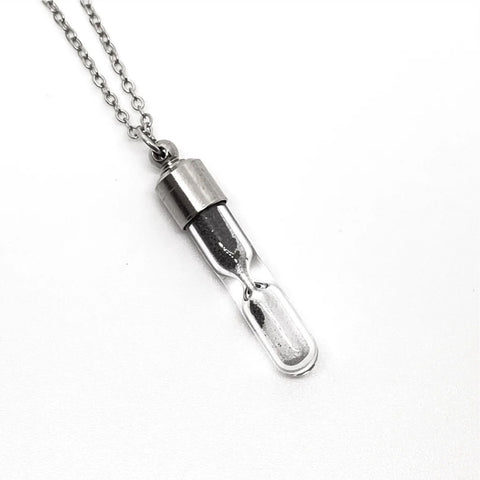Genuine Meteorite Necklace with meteorite dust in a Glass Vial, space meteorite jewelry gift