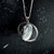 Full Moon double sided fidget spinner necklace, the perfect space moon jewelry gift for moon lovers!