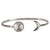 Moon Meteorite bracelet with moon dust in sterling silver - space jewelry gift