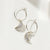Genuine moonstone and sterling silver crescent moon mini hoop earrings - a unique moon jewelry gift for moon lovers!
