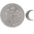 A pair of small sterling silver crescent moon stud earrings - the perfect space or moon jewelry gift for a space or moon lover! Shown next to a dime for size comparison.