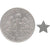 A pair of tiny sterling silver star stud earrings - the perfect space jewelry gift for a space lover! Shown next to a dime for size comparison.