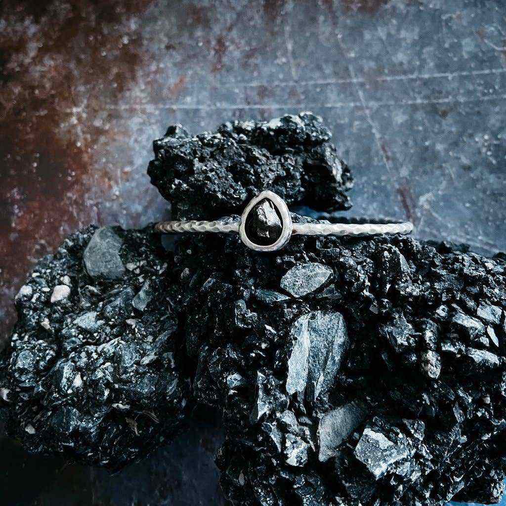 Campo del Cielo meteorite cuff bracelet space jewelry gift!