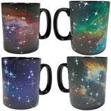 Heat changing galaxy space mug gift with Hubble Telescope astrophotography photo! Hot