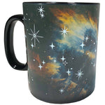 Heat changing galaxy space mug gift with Hubble Telescope astrophotography photo! Stellar Eruption