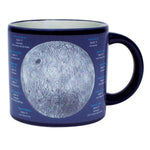 Moon gift mug that changes with heat! Showing far side of the moon.