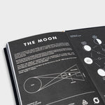 Inside cover of Moon Notebook - Hardcover A6 - Black & Gold - Space, Moon Gift