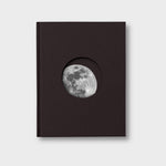 Moon Notebook - Hardcover A6 - Black & Gold - Space, Moon Gift