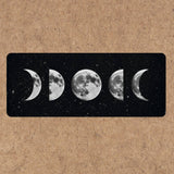 A vinyl moon phase sticker, perfect for any lover of the moon or space!