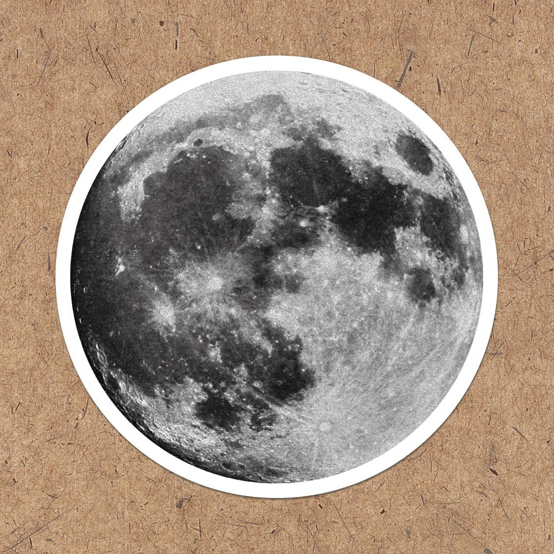 Moon Sticker - Full Moon Decorative Vinyl Space Sticker! 3 x 3