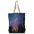 Night Sky Recycled Canvas Tote Bag - Milky Way Galaxy Space Bag Gift 