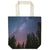 Night Sky Recycled Canvas Tote Bag - Milky Way Galaxy Space Bag Gift 