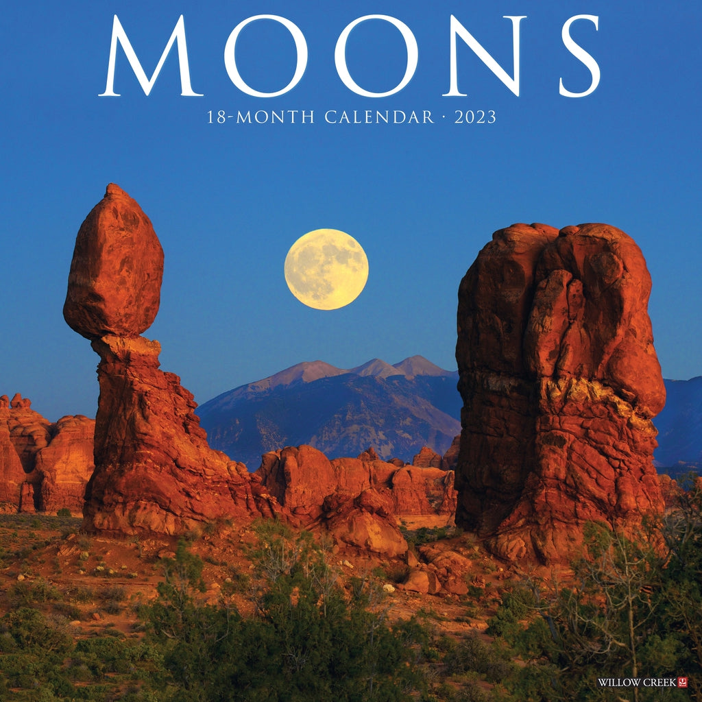 Moons 2023 Wall Calendar - 18 months: July 2022 - December 2023 – The  Interstellar Seller