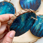 Side view of Galaxy Milky Way Space Holiday Ornament