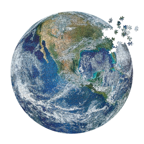 A high quality round earth puzzle by Four Point Puzzles - the perfect space gift! 