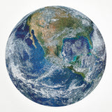 A high quality round earth puzzle by Parkside Puzzles (formerly Four Point Puzzles) - the perfect space and earth gift!  Shows completed puzzle.