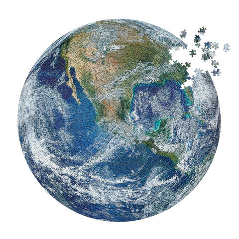 A high quality round earth puzzle by Parkside Puzzles (formerly Four Point Puzzles) - the perfect space and earth gift! 
