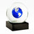 An earth snow globe made of glass. It comes in a gift box perfect for a space enthusiast!