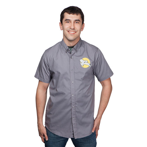 Firefly shirt for men. Gray with emblem.