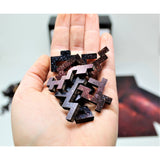The best space puzzle! Galaxy wooden puzzle space gift! Puzzle pieces in hand.