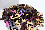 Space theme wooden jigsaw puzzle of the Horsehead Nebula Galaxy with unique geometric pieces.