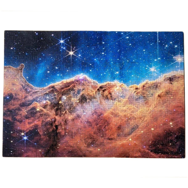 James Webb Space Telescope wooden jigsaw puzzle of the Carina Nebula! A beautiful space puzzle and image from the JWST!