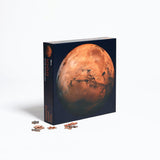 Mars Puzzle box with puzzle pieces