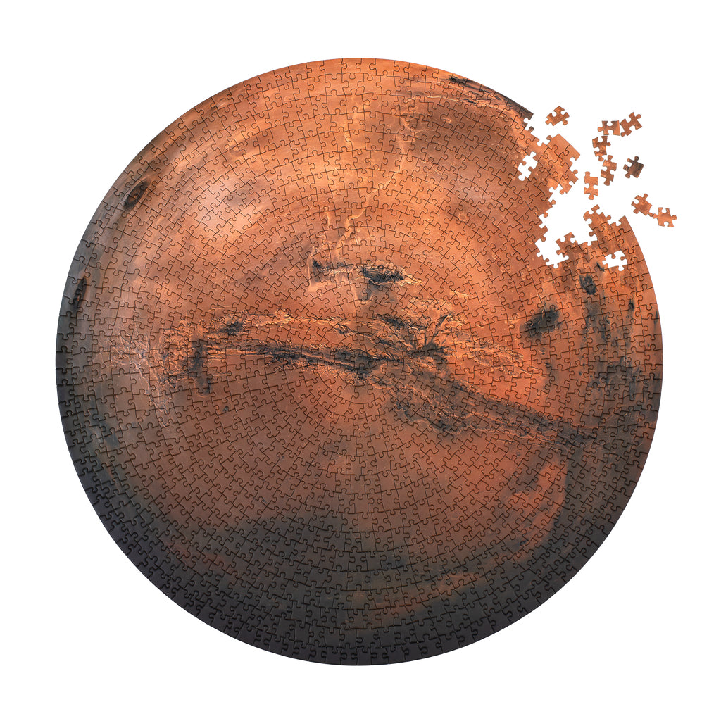 Mars Puzzle - Parkside Puzzles - Round, 1000 Piece Planet Puzzle – The ...
