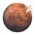 Round Mars Puzzle from Parkside Puzzles (formerly Four Point Puzzles) mostly finished, showing pieces. A challenging space-themed puzzle and space gift!